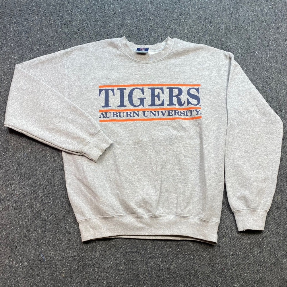 MV Sport Auburn University Tigers Sweatshirt Sz M Mens Gray Gameday Crewneck